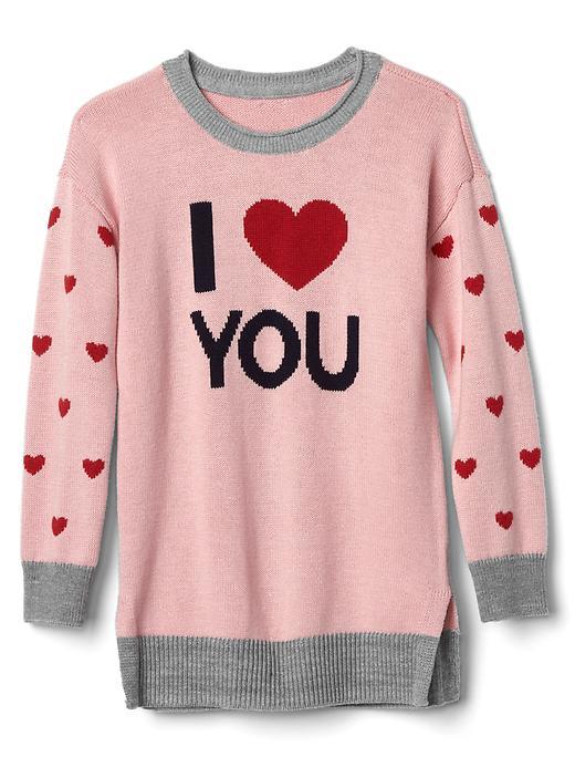 Gap Love You Intarsia Sweater Dress - Pink Standard