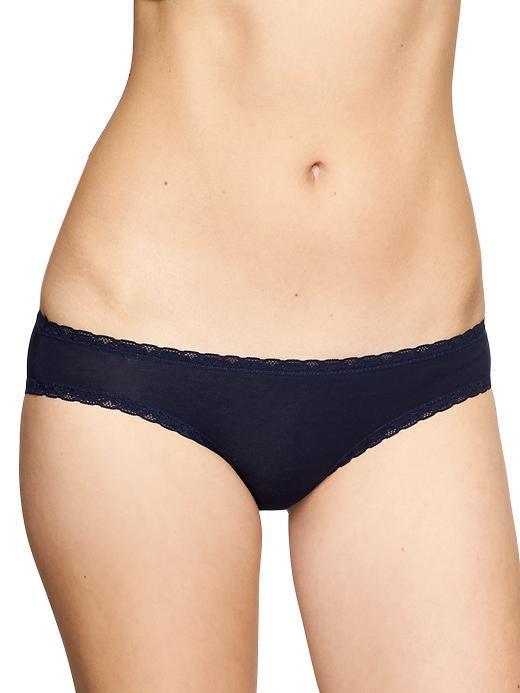 Gap Lace Trim Teeny Bikini - Navy