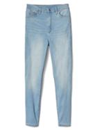 Gap Women Super High Rise True Skinny Ankle Jeans - Light Indigo
