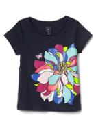 Gap Embellished Graphic Short Sleeve Tee - Big Flower