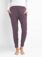 Gap Pure Body Modal Joggers - Tiny Stripe Plum