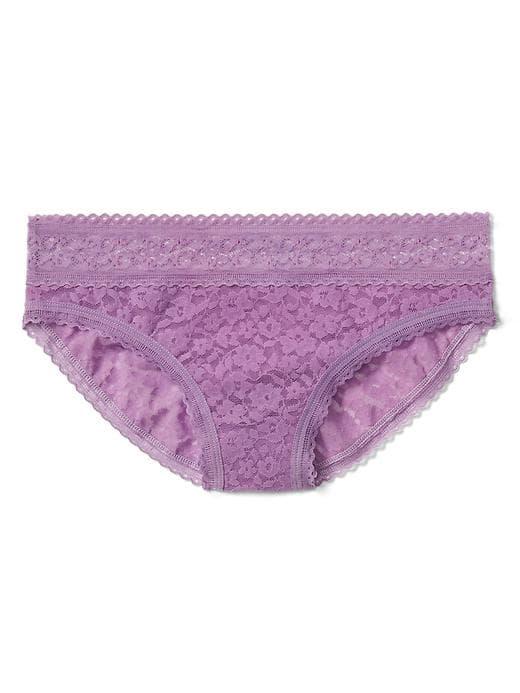 Gap Women Super Soft Lace Bikini - Lilac Surge