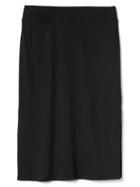 Gap Women Softspun Midi Skirt - True Black