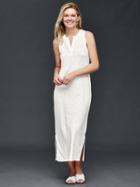 Gap Women Slub Maxi Dress - New Off White