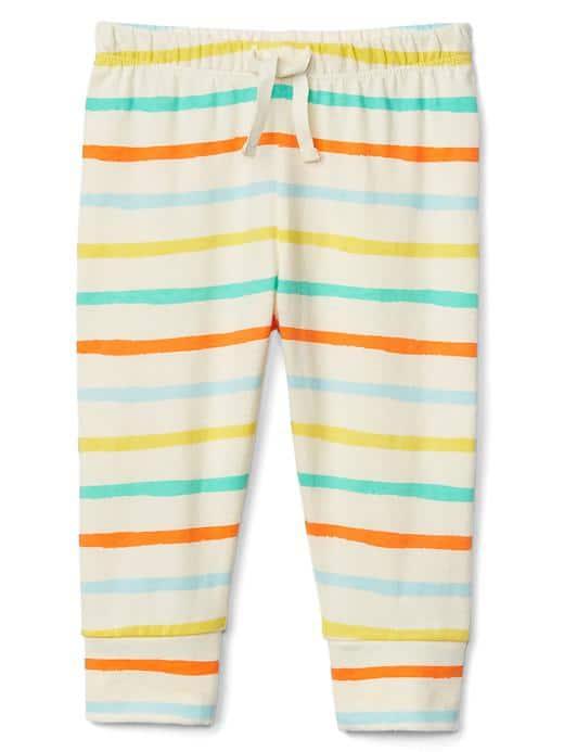 Gap Organic Print Banded Pants - Multi Stripe