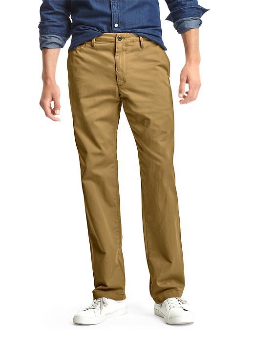 Gap Men Vintage Washed Relaxed Fit Khakis - Palomino Brown