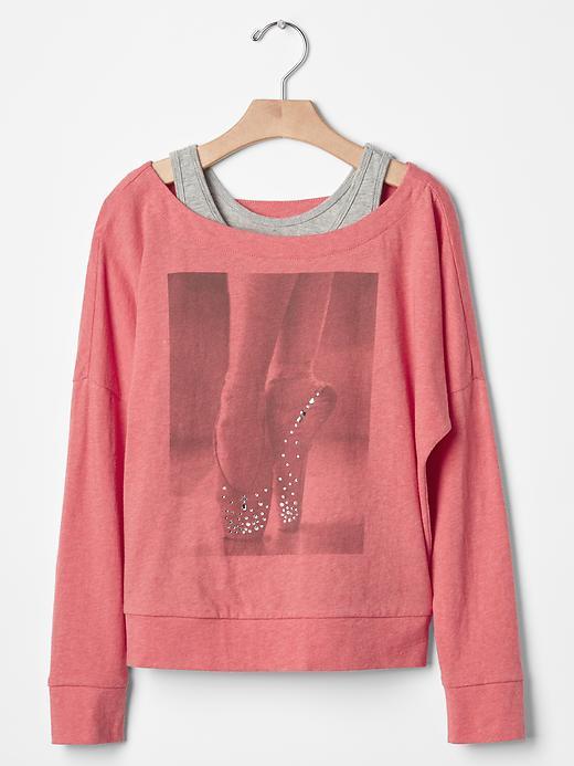 Gap Ballet Double Layer Tee - Pink Reef 2