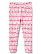 Gap Print Stretch Jersey Capris - Flamingo