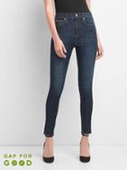 Gap Women Super High Rise 360 Stretch Jeans - Dark Indigo
