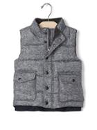 Gap Coldcontrol Max Puffer Vest - Sparkle Heather Gray