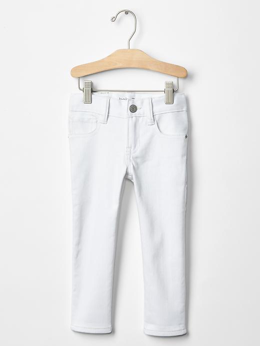 Gap 1969 White Skinny Jeans - White Denim