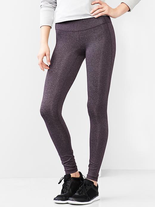 Gap Women Gapfit Gfast Heathered Leggings - New Vineyard