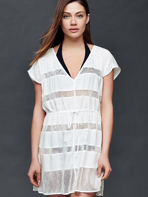 Gap Women Mix Mesh Cover Up - New Off White