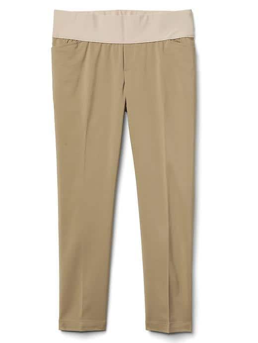 Gap Women Demi Panel Slim Crop Pants - Iconic Khaki