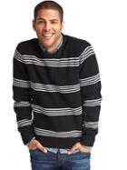 Gap Men Stripe Crewneck Sweater - Black/white