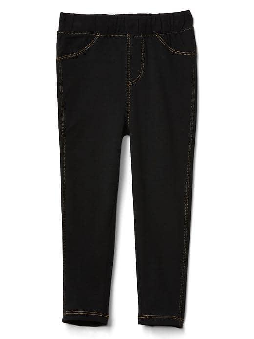 Gap Women Knit Denim Leggings - True Black