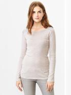 Gap Women Supersoft Stripe Patched Tee - Pink Stripe