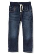 Gap Stretch Pull On Slim Jeans - Dark Wash Indigo