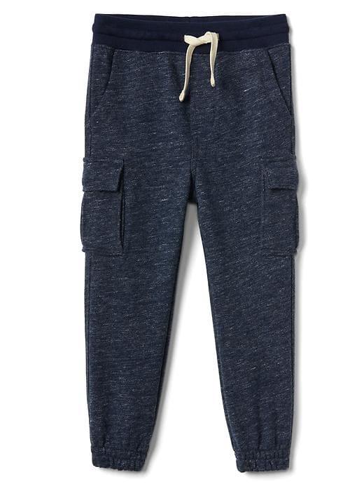 Gap Marled Cargo Joggers - Blue Heather