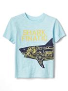 Gap Glow In The Dark Graphic Slub Tee - Pacific Mist