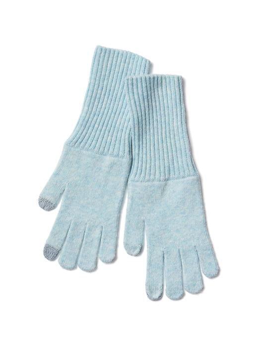 Gap Women Merino Wool Blend Tech Gloves - Light Blue