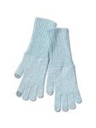 Gap Women Merino Wool Blend Tech Gloves - Light Blue