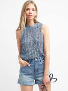 Gap Women Open Stitch Sweater Tank - Light Blue