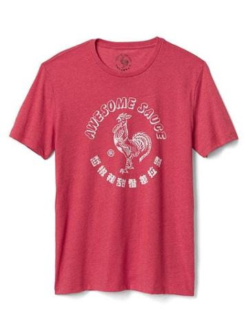 Gap Men Graphic Short Sleeve Tee - Sriracha