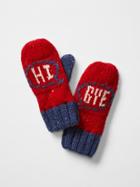Gap Gapkids X Ed Nepped Greeting Mittens - Pure Red