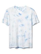 Gap Men Crystal Dye V Neck Tee - Blue
