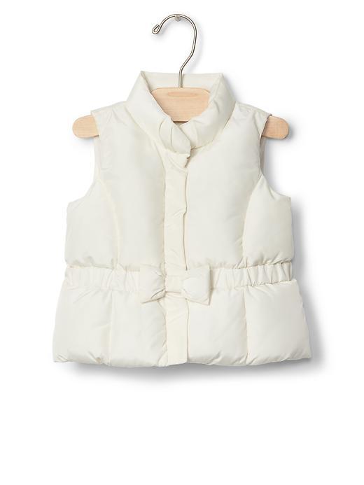 Gap Warmest Bow Vest - Ivory Frost