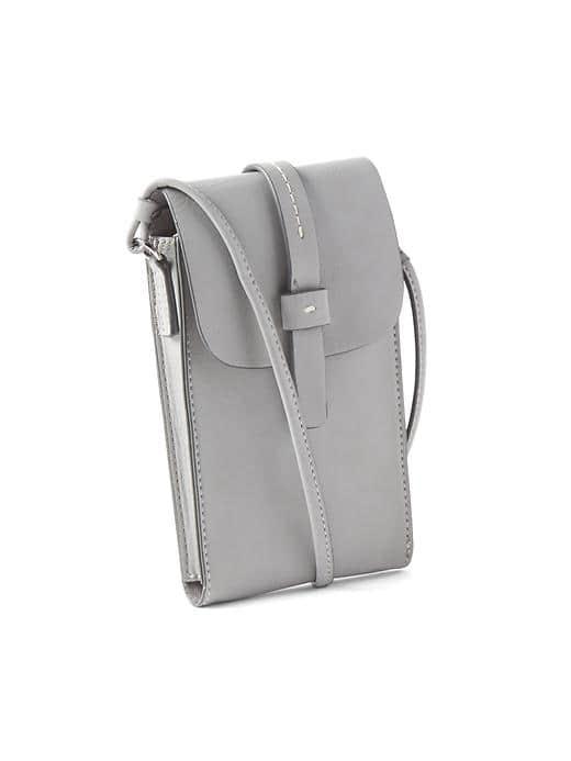 Gap Women Faux Leather Crossbody Bag - Pilot Grey