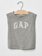 Gap Geometric Logo Graphic Tee - Grey Heather