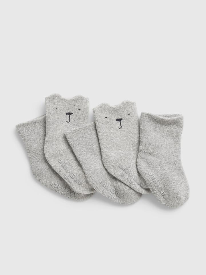 Baby Organic Cotton First Favorite Bear Socks (5-pack)