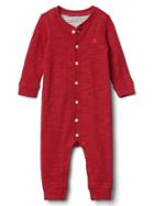Gap Marled Button One Piece - Modern Red