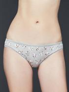 Gap Women Printed Lace Trim Cheeky Bikini - Mini Vday Hrts Gry Crs