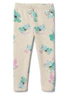 Gap Floral Soft Terry Leggings. - Oatmeal Floral