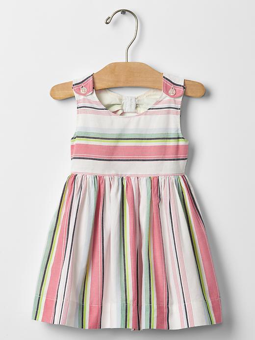 Gap Open Back Stripe Dress - Multi Stripe