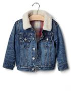 Gap Babygap + Pendleton Cozy Denim Jacket - Medium Wash