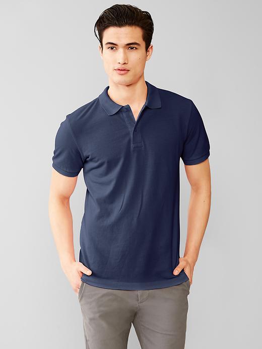 Gap Men The New Polo - True Indigo