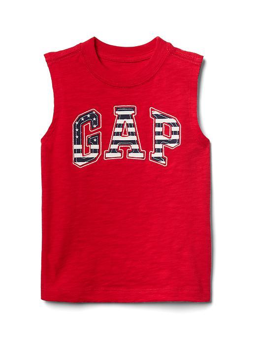 Gap Americana Logo Muscle Tank - Pepper Red