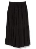Gap Women Drapey Tier Maxi Skirt - True Black