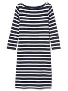 Gap Women Stripe Modern Boatneck Dress - Navy Stripe