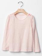 Gap Shimmer Stripe Top - Pink Heather B0423