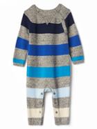 Gap Rugby Stripe Sweater One Piece - Light Grey Marle