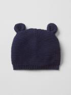Gap Knit Bear Hat - Dark Night