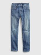 Kids Distressed Skinny Jeans With Washwell3