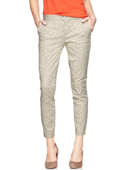 Gap Printed Skinny Mini Skimmer Khakis