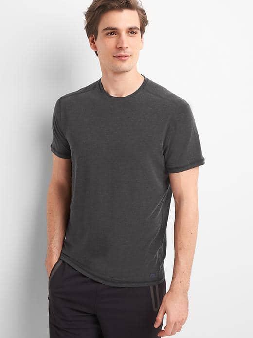 Gap Gapfit Breathe Crewneck T Shirt - True Black