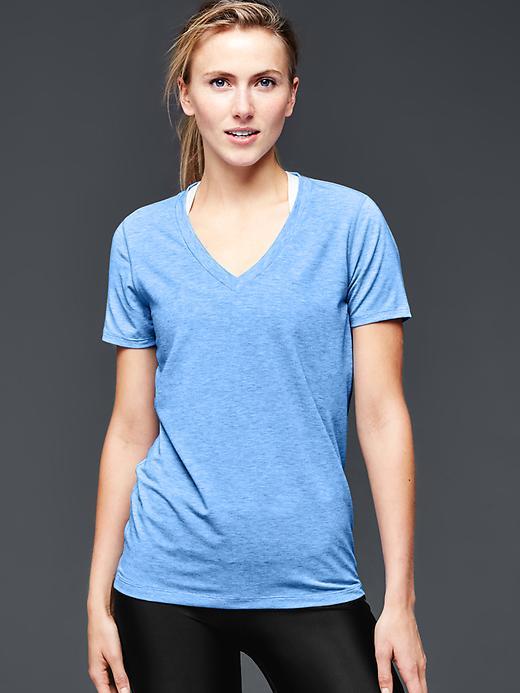 Gap Women Gapfit Breathe V Neck Tee - Breezy Blue